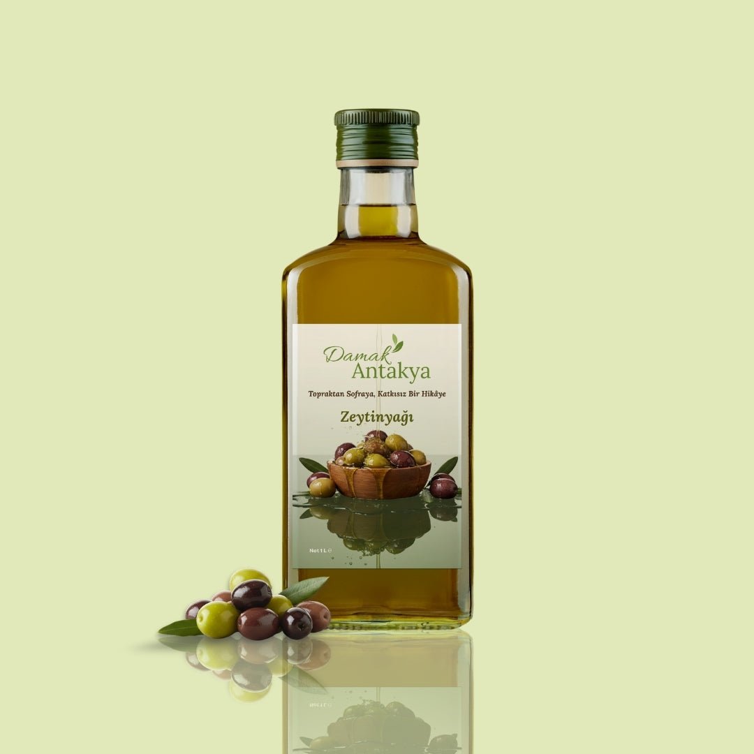 1 Lt Natürel Sızma Zeytinyağı - Düşük Asit - DAMAK ANTAKYA