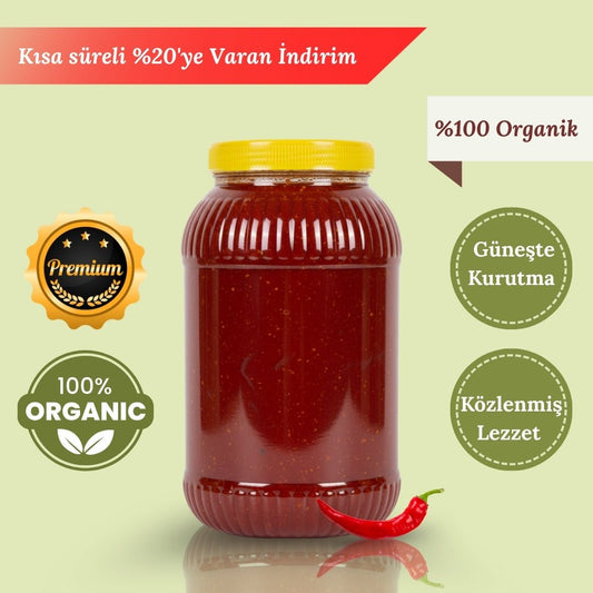 20 KG Ev Yapımı Biber Salçası - Organik Biber ile Üretilmiş Salça - DAMAK ANTAKYA