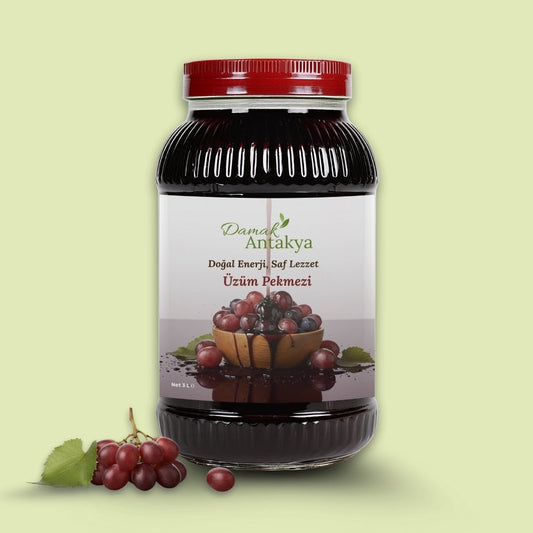 3 L Doğal Üzüm Pekmezi - Odun Ateşi, Şekersiz - DAMAK ANTAKYA