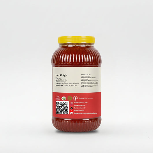 Ev Yapımı Biber Salçası 12 Kg - DAMAK ANTAKYA