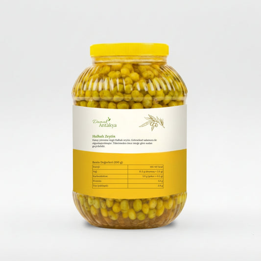 Halhali Kırma Yeşil Zeytin 5 Kg - DAMAK ANTAKYA