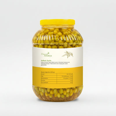 Halhali Kırma Yeşil Zeytin 5 Kg - DAMAK ANTAKYA