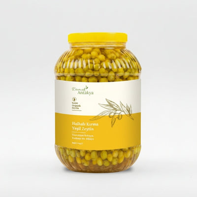 Halhali Kırma Yeşil Zeytin 5 Kg - DAMAK ANTAKYA