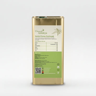 Soğuk Sıkım Sızma Zeytinyağı 5 Lt - DAMAK ANTAKYA